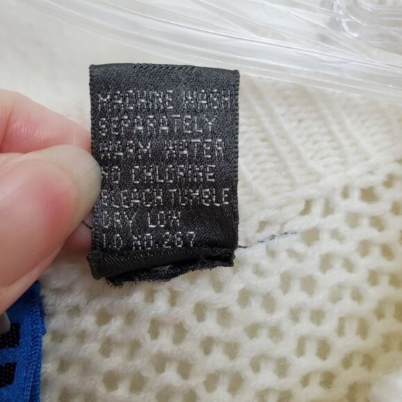 Vintage Gitano Men's knit sweater grid print - Picture 4 of 10